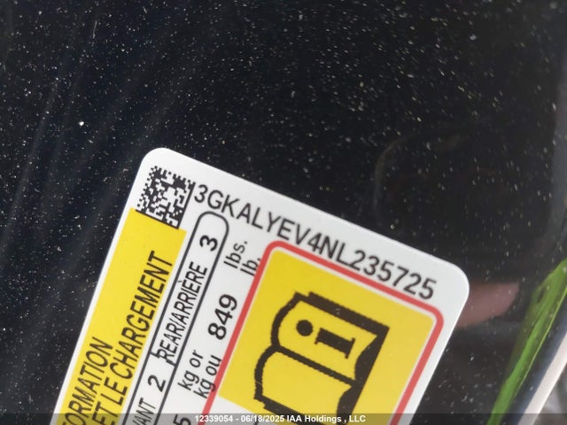 3GKALYEV4NL235725 GMC lyx