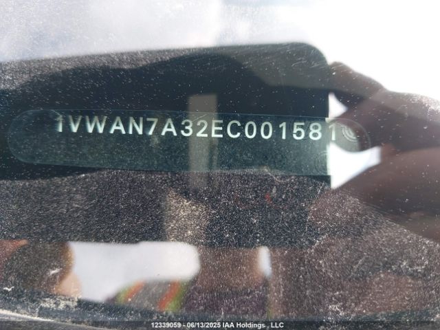 1VWAN7A32EC001581 Volkswagen Passat