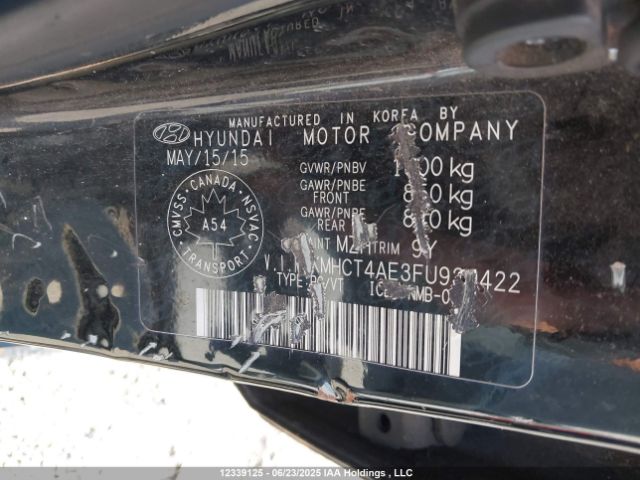 KMHCT4AE3FU939422 Hyundai dohc gdi gamma