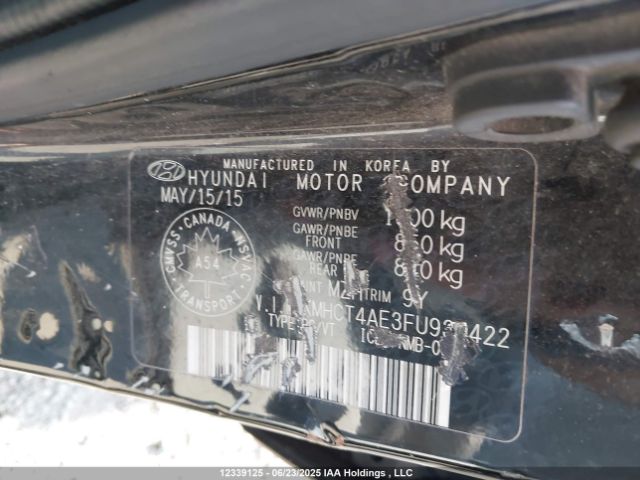 KMHCT4AE3FU939422 Hyundai dohc gdi gamma