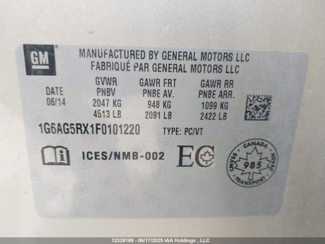 1G6AG5RX1F0101220 Cadillac ltg