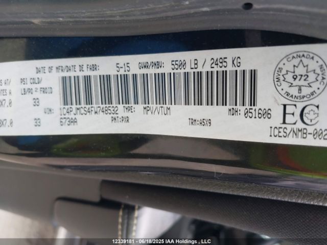 1C4PJMCS4FW748532 Jeep 2015