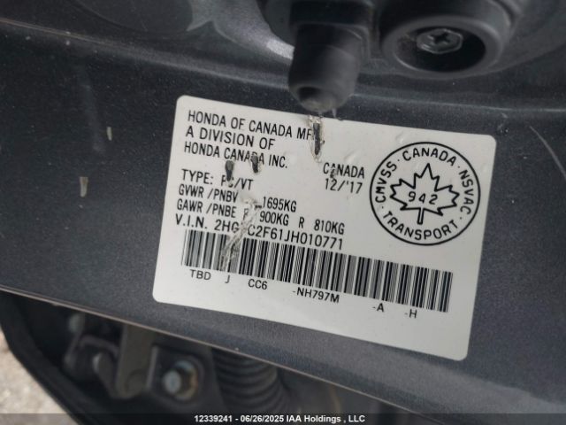 2HGFC2F61JH010771 Honda k20c2