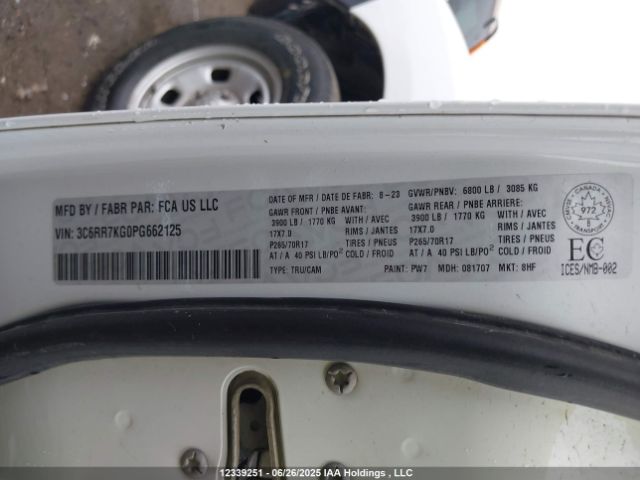 3C6RR7KG0PG662125 RAM 1500