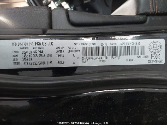 1C4RJFAG6HC745414 Jeep 2017