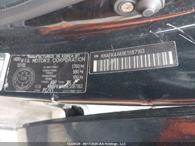 KNAFK4A69E5187163 KIA Forte 1.8l Lx/1.8l Lx+/1.8l Se