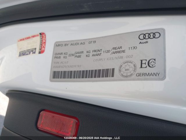 WAUENCF51KA074193 Audi 2019