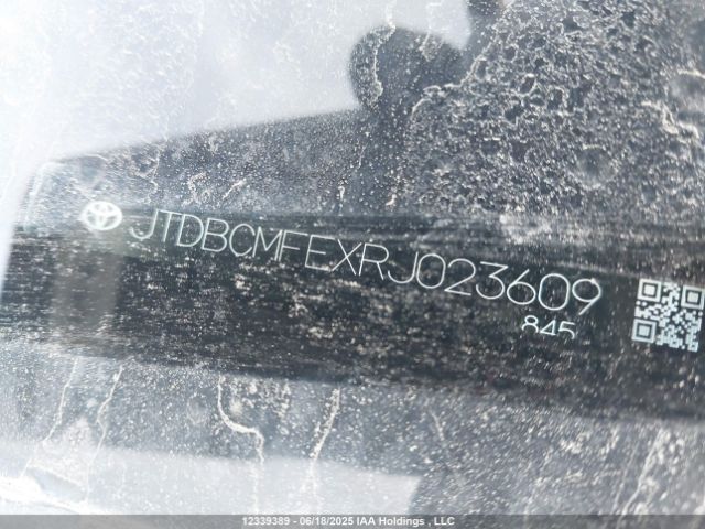 JTDBCMFEXRJ023609 Toyota 2zr-fxe