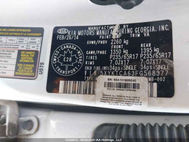 5XYKTCA63FG568377 KIA dohc t-gdi theta-ii