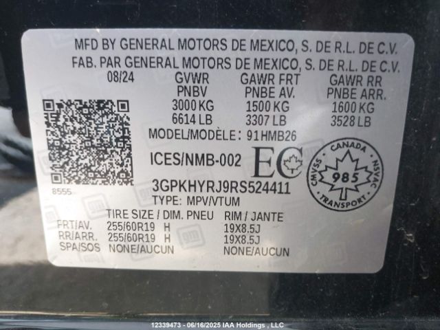 3GPKHYRJ9RS524411 Honda x0c+ec5