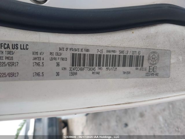 3C4PDCAB0FT730345 Dodge Journey
