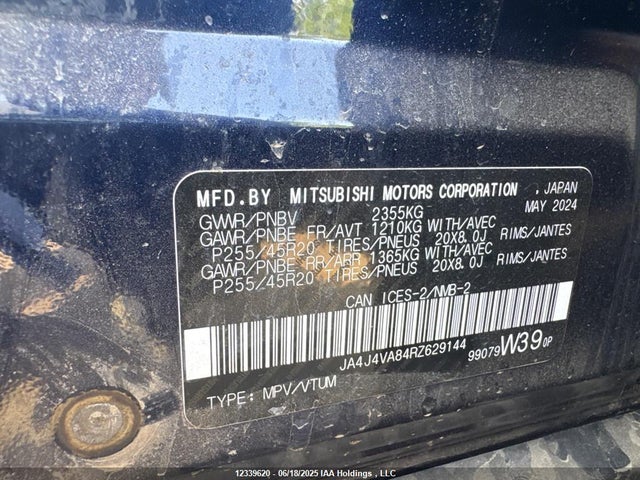 JA4J4VA84RZ629144 Mitsubishi Outlander