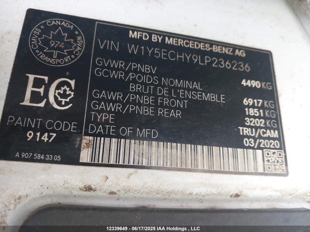 W1Y5ECHY9LP236236 Mercedes-Benz om642