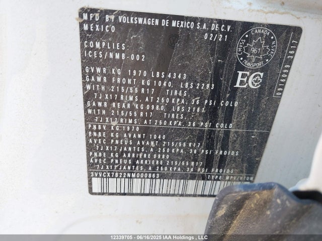 Volkswagen tsi 2022 3VVCX7B22NM000863 Image 18