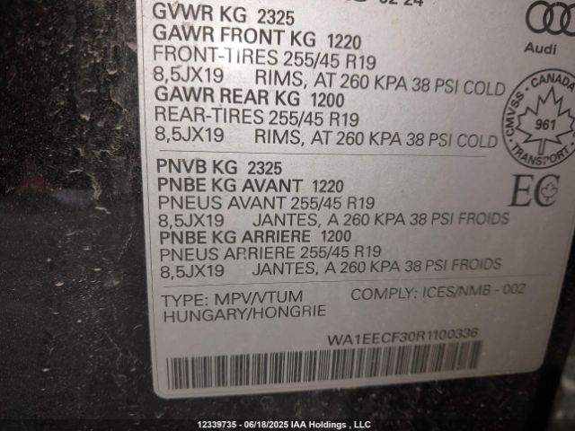 WA1EECF30R1100336 Audi 45 tfsi