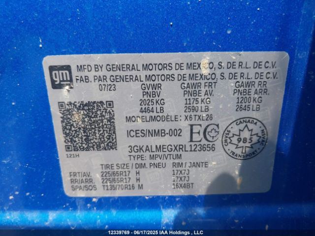 3GKALMEGXRL123656 GMC lsd