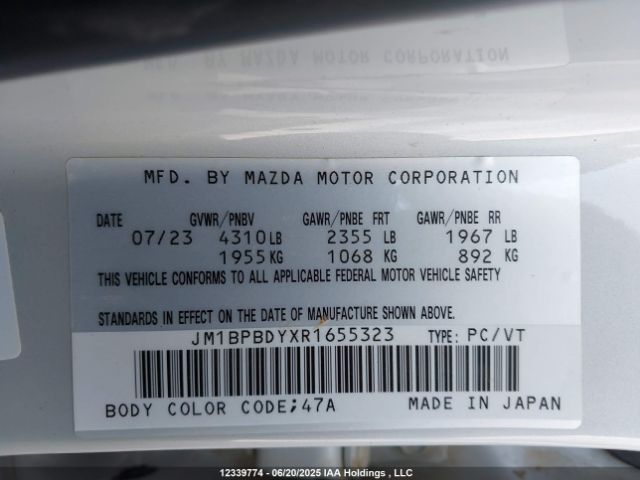 JM1BPBDYXR1655323 Mazda py turbo