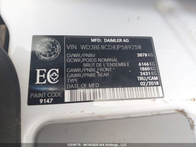 WD3BE8CD8JP589258 Mercedes-Benz mg5+mh5 with brake assist