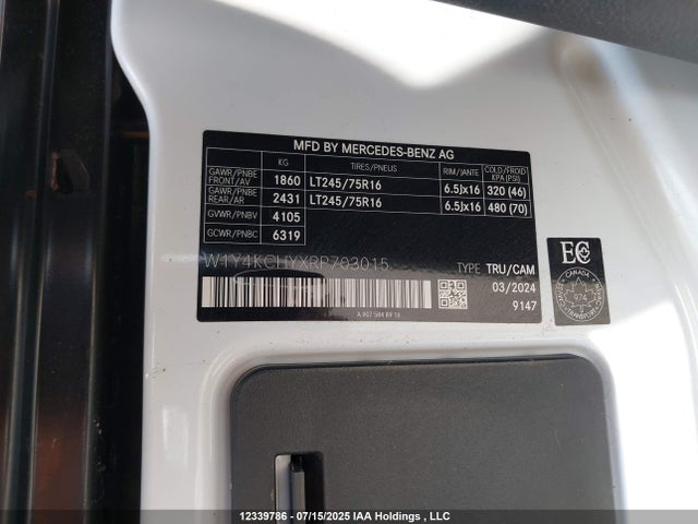 W1Y4KCHYXRP703015 Mercedes-Benz om654