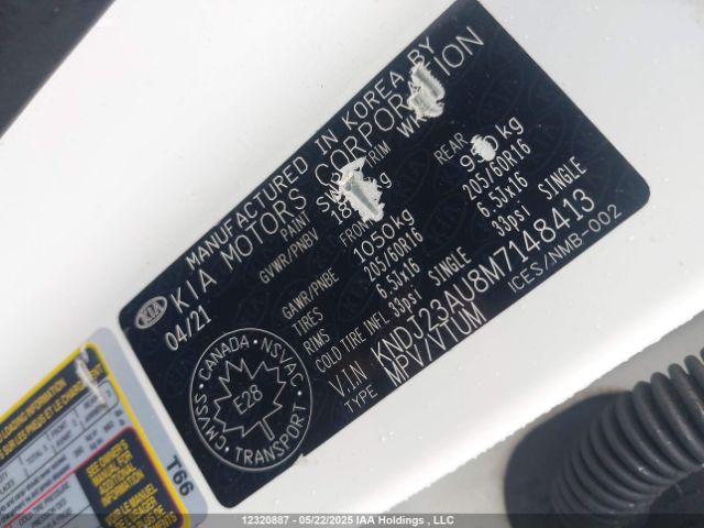 KNDJ23AU8M7148413 KIA SOUL LX