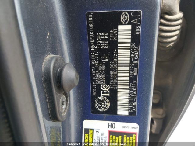 2T1BURHE5GC590214 Toyota 2zr-fe