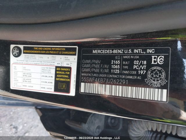 55SWF4KB7JU262291 Mercedes-Benz m274