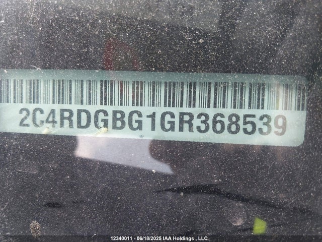 2C4RDGBG1GR368539 Dodge Grand Caravan