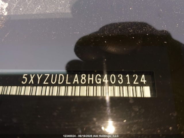 5XYZUDLA8HG403124 Hyundai t-gdi theta ii