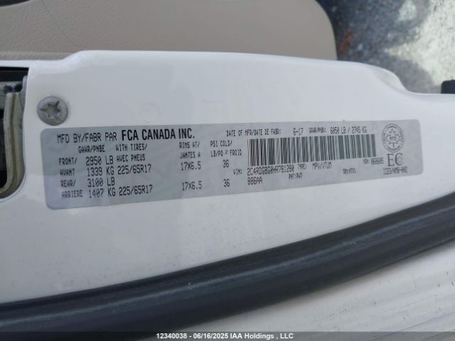 2C4RDGBG0HR781280 Dodge Grand Caravan Cvp/sxt