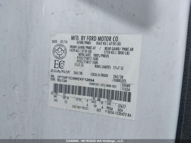 1FTMF1CM6EKF12894 Ford 2014