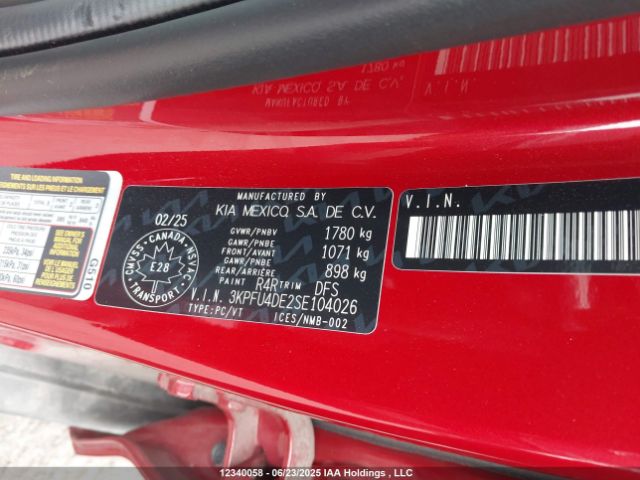 3KPFU4DE2SE104026 KIA 2025