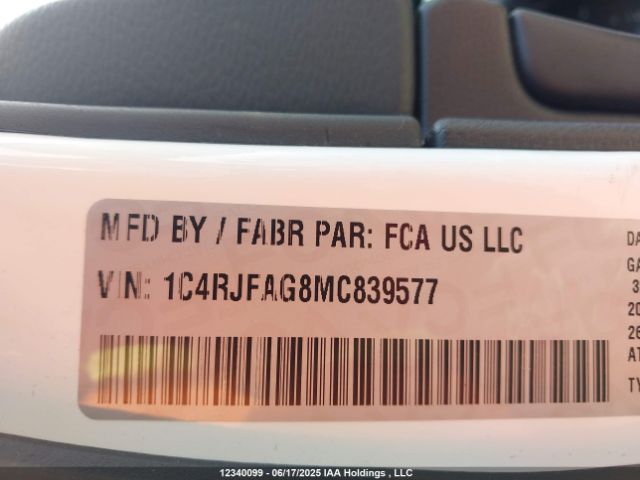 1C4RJFAG8MC839577 Jeep Grand Cherokee