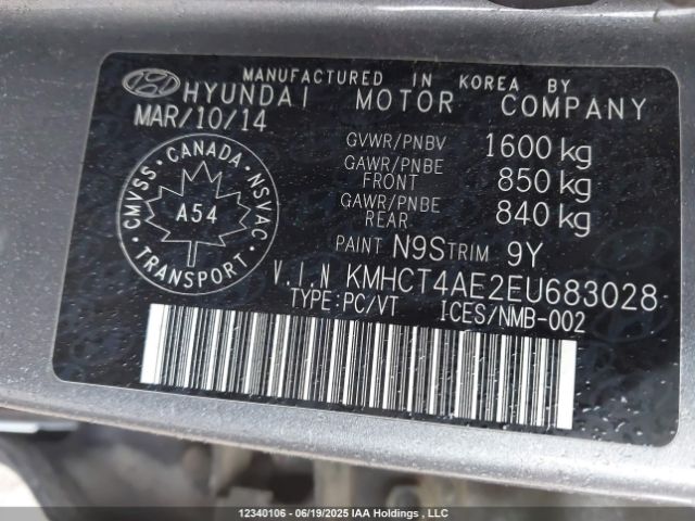 KMHCT4AE2EU683028 Hyundai dohc gdi gamma