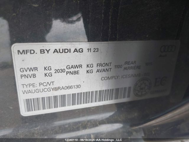 WAUGUCGY5RA066130 Audi 40 tfsi (2.0t)