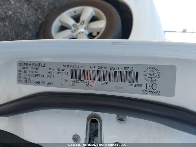 RAM 1500 2015 1C6RR7GMXFS756471 Image 9