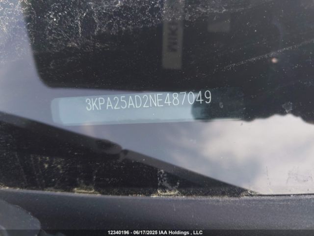 3KPA25AD2NE487049 KIA mpi gamma ii