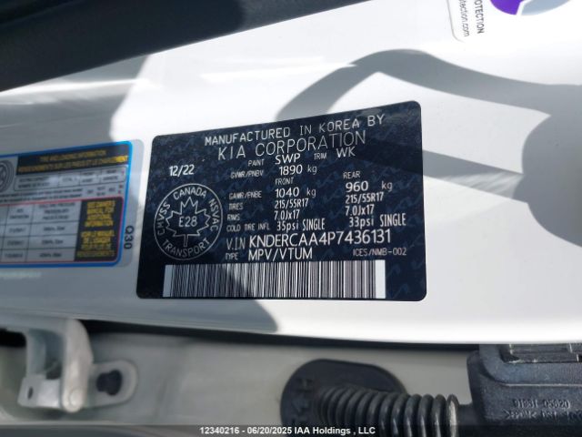 KNDERCAA4P7436131 KIA nu