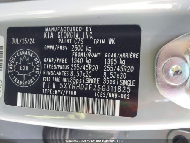 5XYRHDJF2SG311825 KIA t-gdi theta-iii