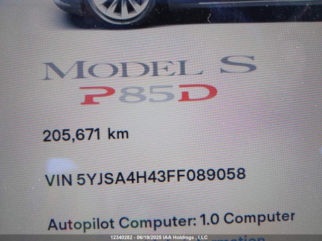 Tesla 2015 2015 5YJSA4H43FF089058 Image 15