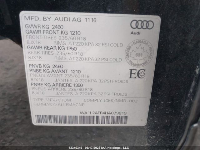 WA1L2AFP4HA079819 Audi Q5
