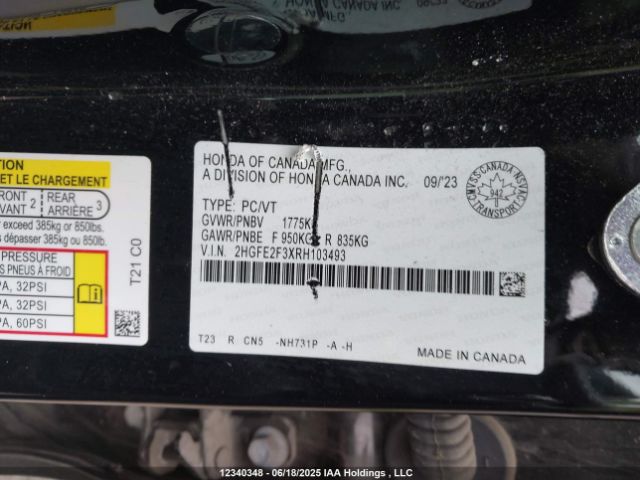 2HGFE2F3XRH103493 Honda k20c2