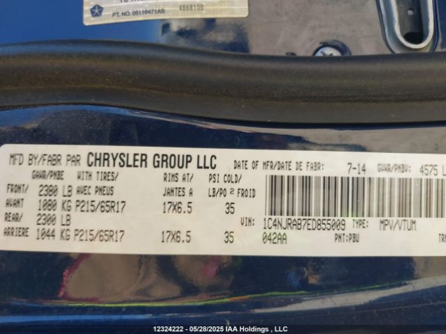 1C4NJRAB7ED855009 Jeep Patriot Sport/north