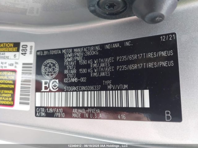 5TDGRKEC8NS096337 Toyota a25a-fxs, 5nm