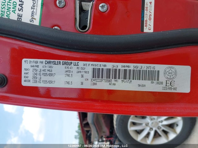3C4PDCCG3FT535865 Dodge 2015