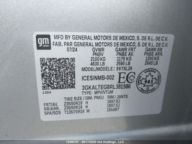 3GKALTEG8RL381586 GMC lsd