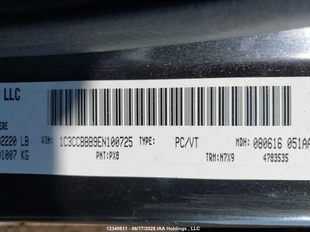 1C3CCBBB9EN100725 Chrysler 2014