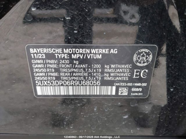 5UX53DP06R9U68056 BMW X3