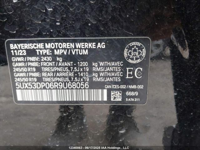 5UX53DP06R9U68056 BMW X3
