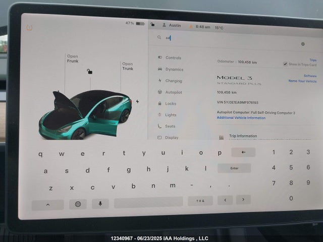 5YJ3E1EA9MF976193 Tesla 2021