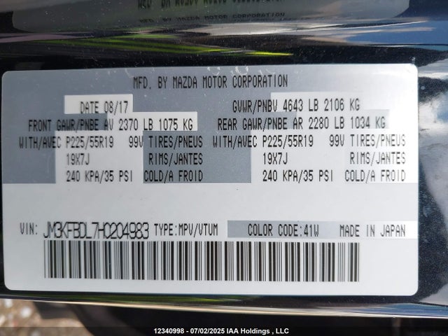 JM3KFBDL7H0204983 Mazda py